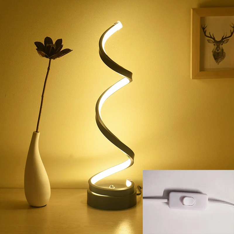 Lampe de bureau en forme de spirale – Image 6