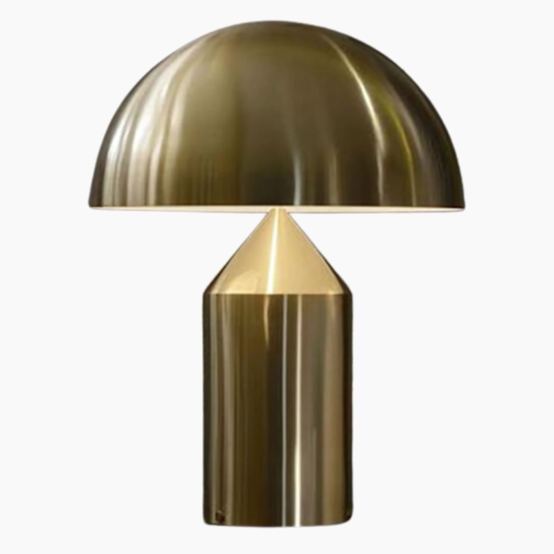 Lampe design champignon dorée tactile