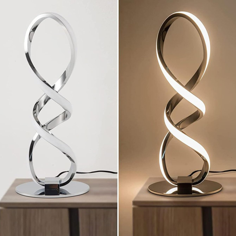 Lampe de chevet forme spirale moderne – Image 7
