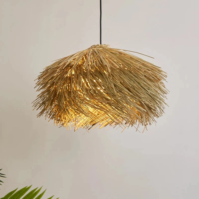 Suspension luminaire chic style Bali en osier – Image 7