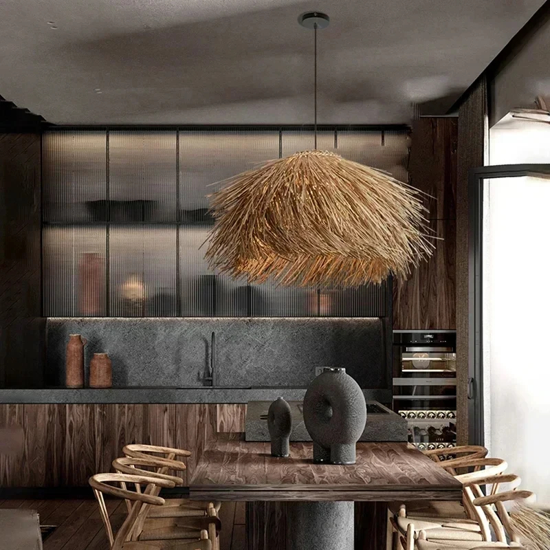 Suspension luminaire chic style Bali en osier – Image 3