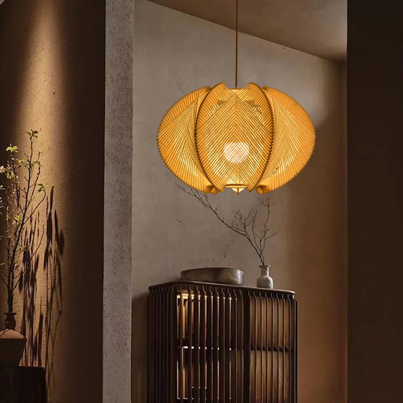 Suspension luminaire en bois design de caractère – Image 3