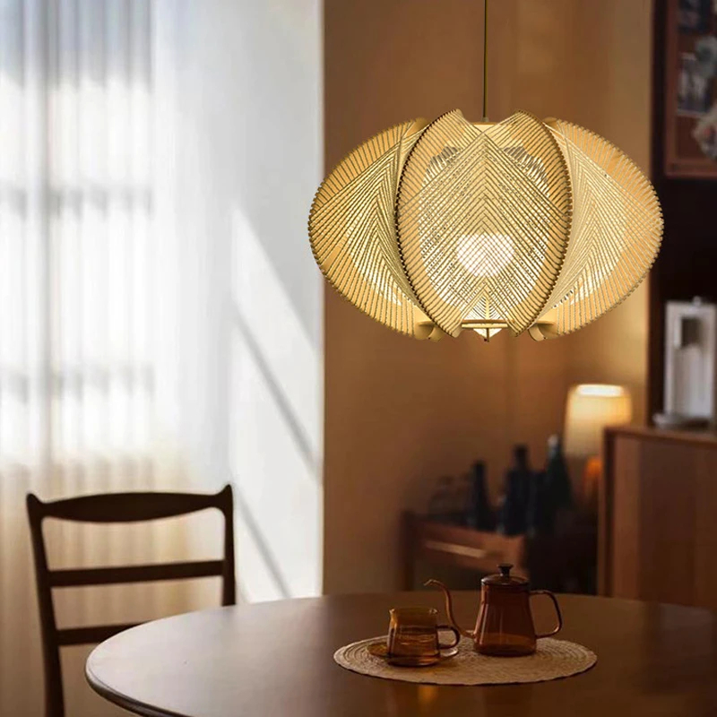 Suspension luminaire en bois design de caractère – Image 6