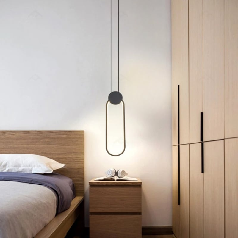Suspension design moderne et minimaliste noire – Image 3