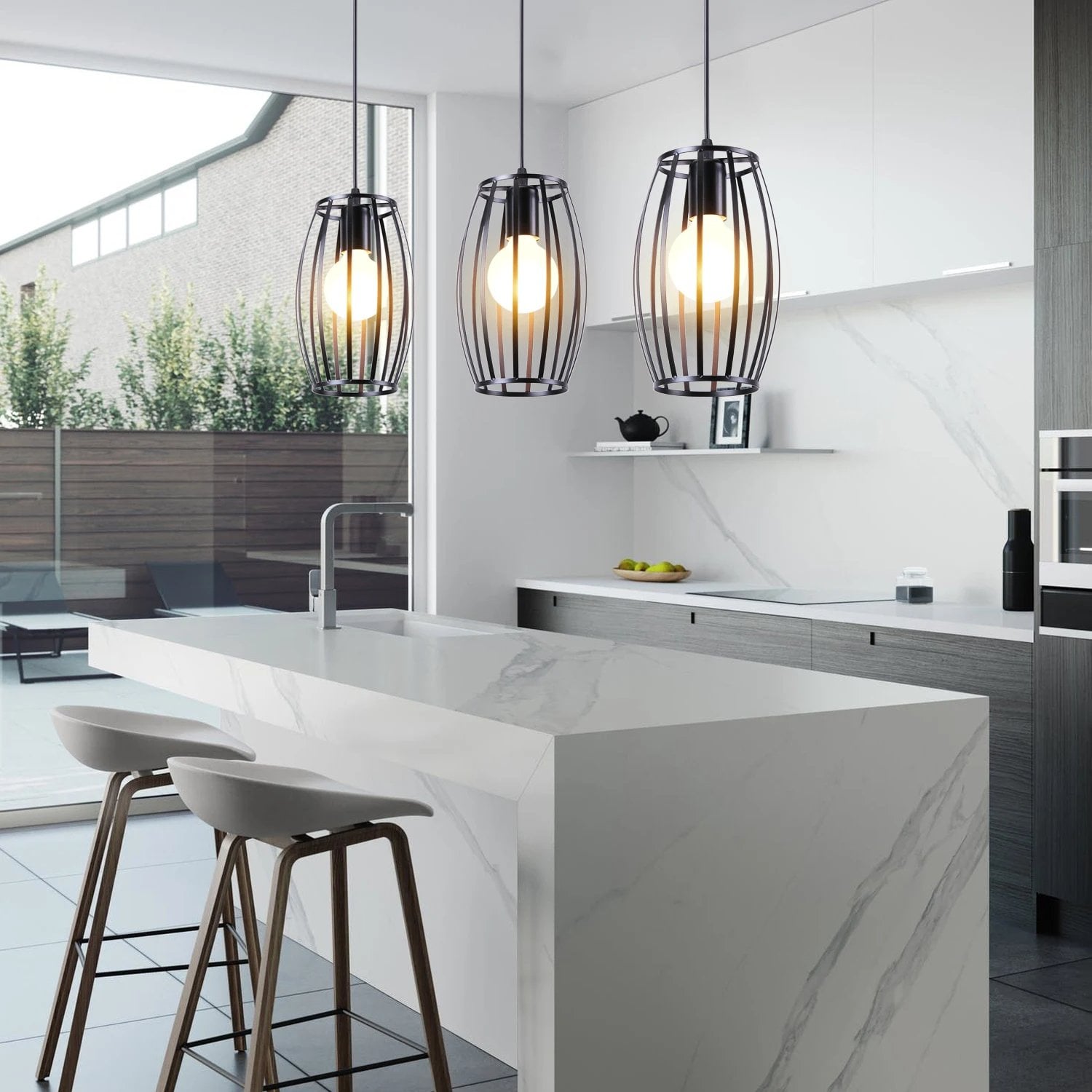 Suspension luminaire industrielle style vintage – Image 2