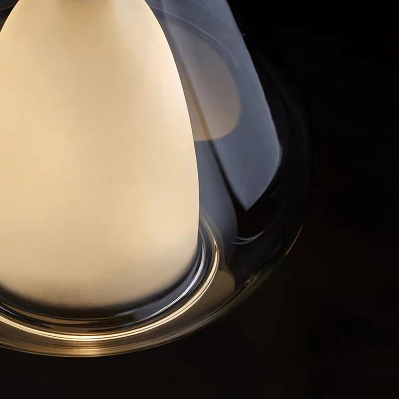 Suspension LED minimaliste élégante et épurée en verre – Image 6