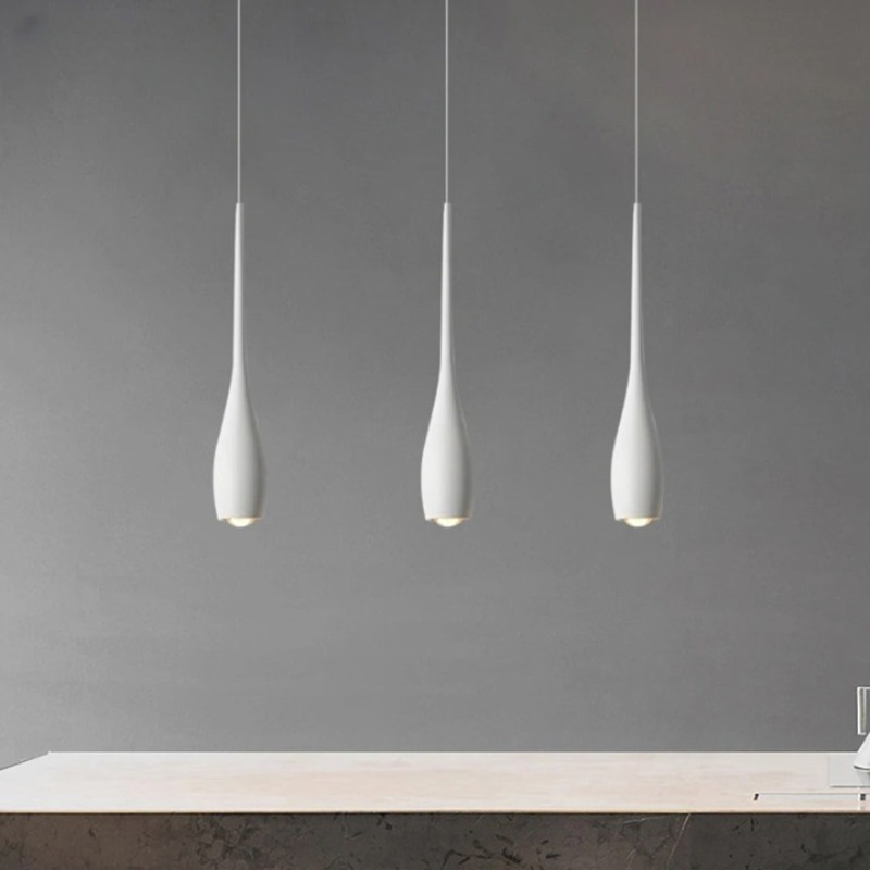 Suspension moderne en forme de quille blanche – Image 5