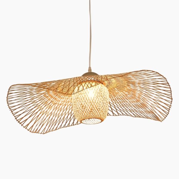 Suspension bambou vintage style japonais