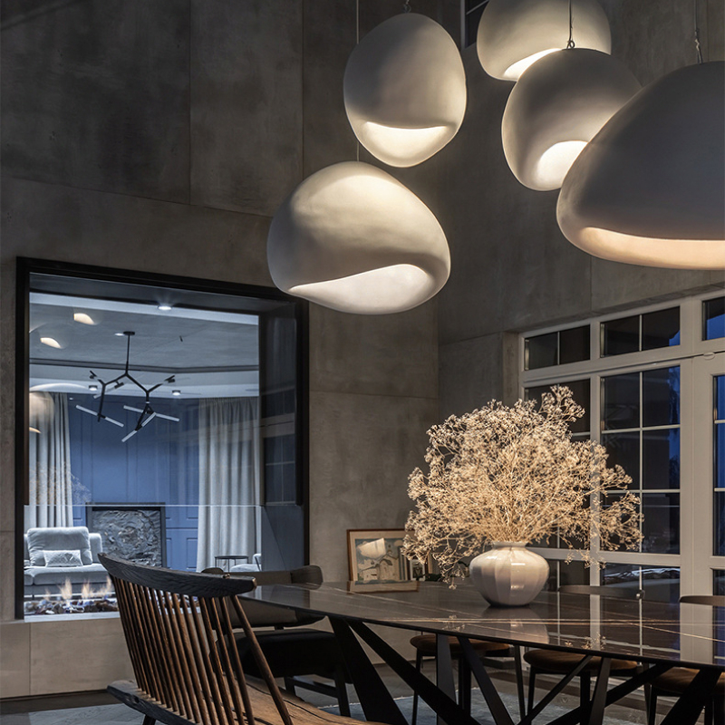 Suspension luminaire blanche design contemporain et durable – Image 11