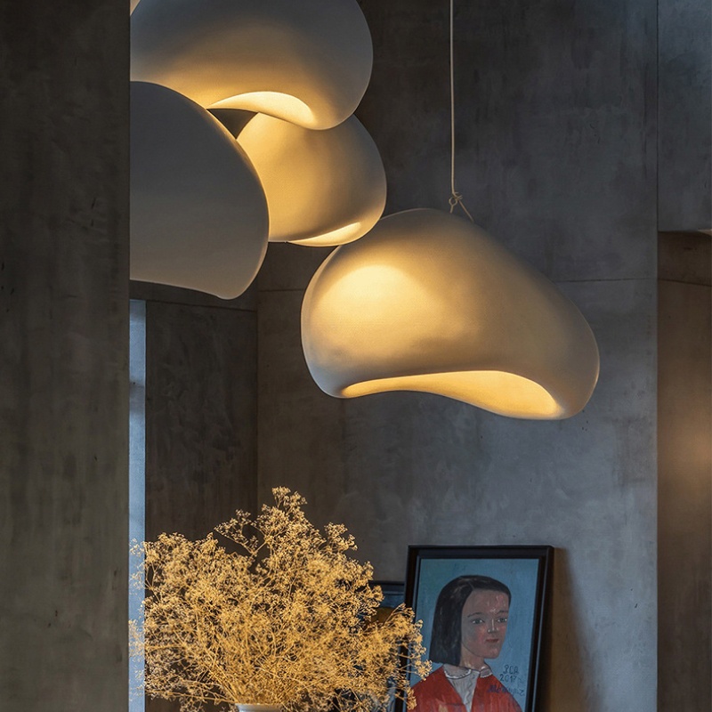 Suspension luminaire blanche design contemporain et durable – Image 5