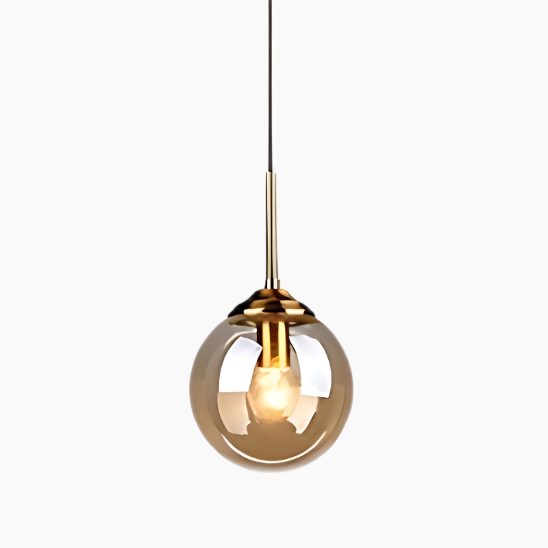 Suspension boule de verre design moderne et créatif