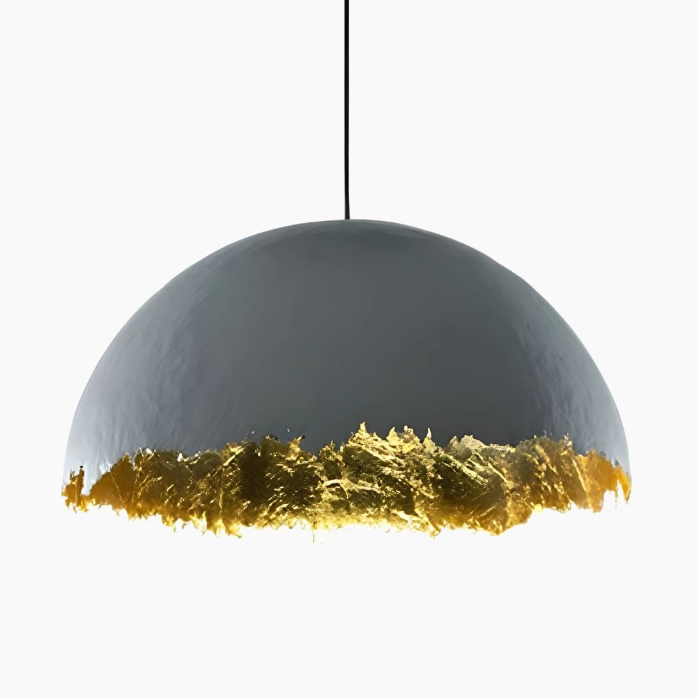 Suspension design en forme de demi oeuf en métal
