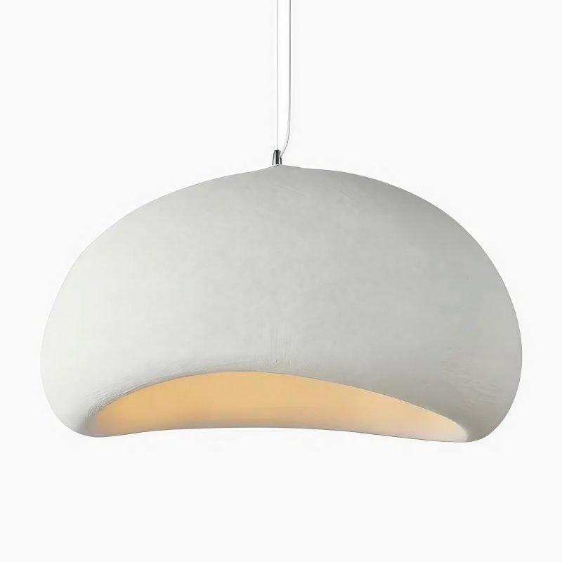 Suspension luminaire blanche design contemporain et durable