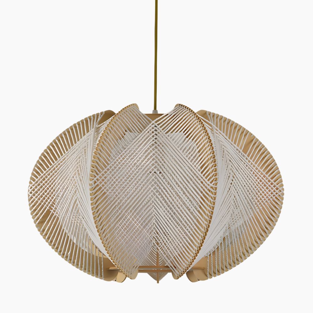 Suspension luminaire en bois design de caractère