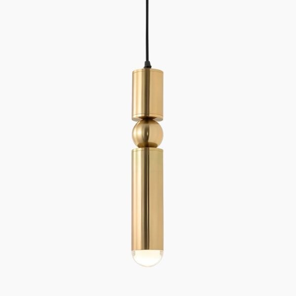 Suspension minimaliste et moderne en métal doré