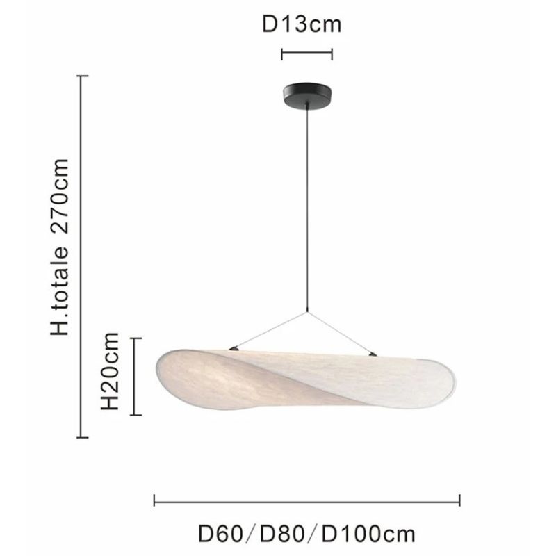 Suspension luminaire aérienne moderne et design en soie – Image 6