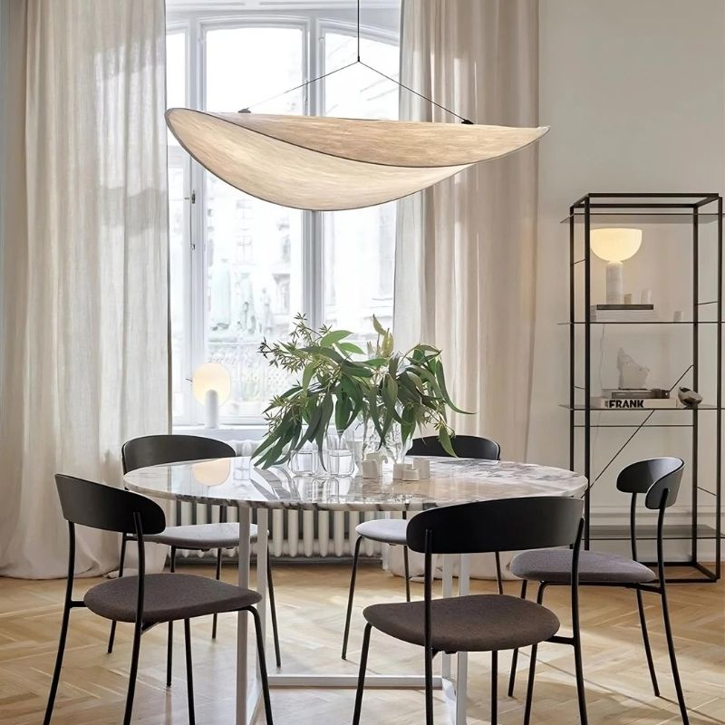 Suspension luminaire aérienne moderne et design en soie – Image 7