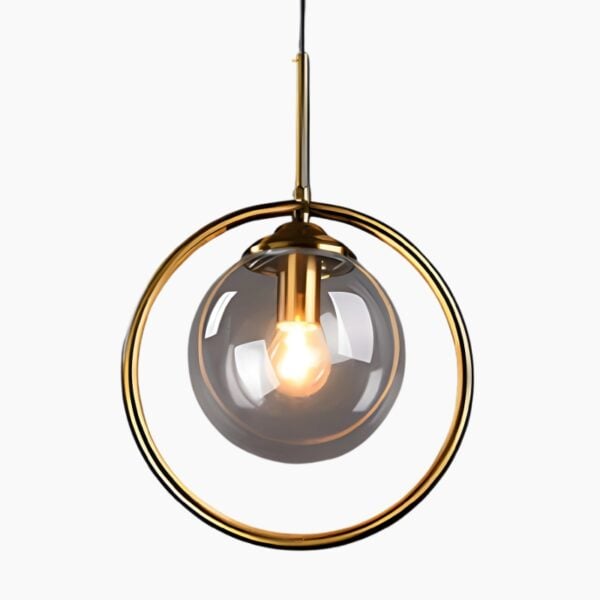 Suspension moderne et design en verre solide
