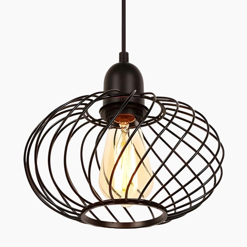 Suspension moderne et élégante au style industriel