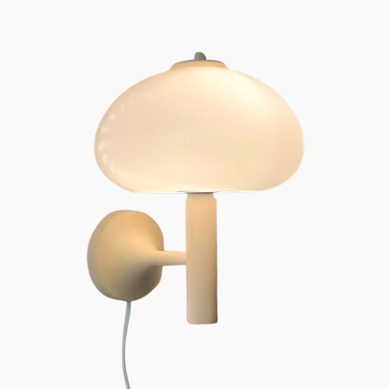 Applique murale moderne en forme de champignon blanc – Image 6