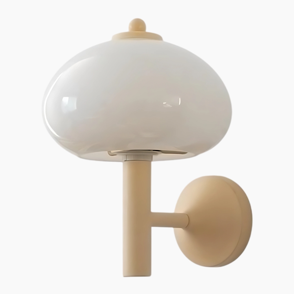 Applique murale moderne en forme de champignon blanc