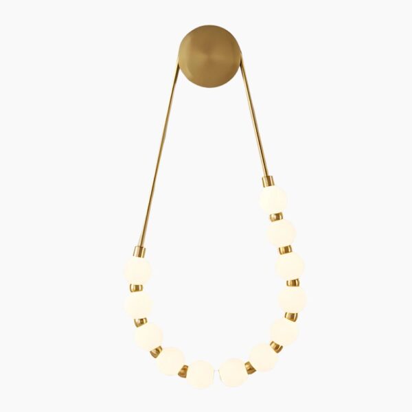 Applique murale LED effet collier de perle lumineux