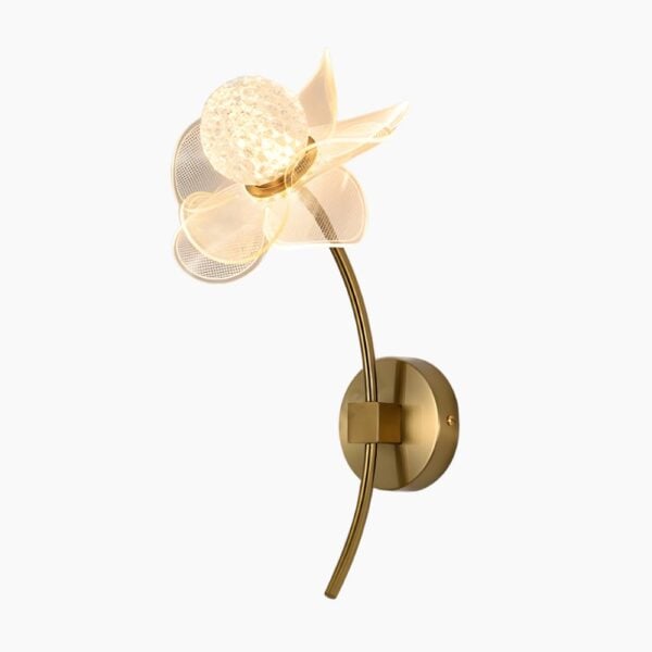 Applique murale LED en forme de fleur