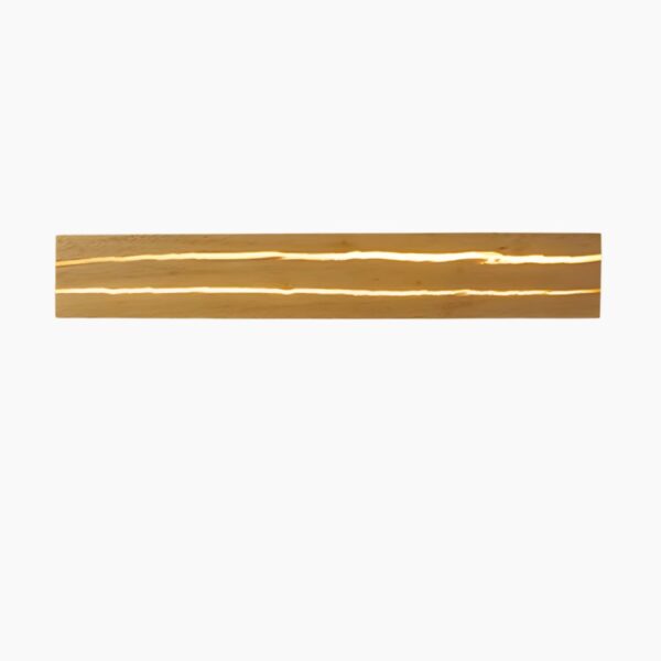 Applique murale LED rectangulaire en bois