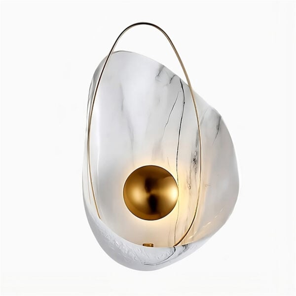 Applique murale LED chic forme de coquillage