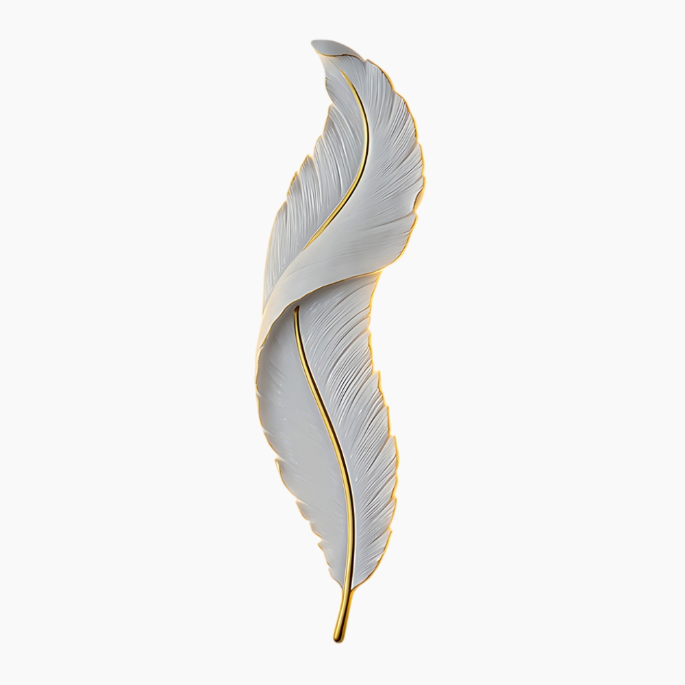 Applique murale LED en forme de plume