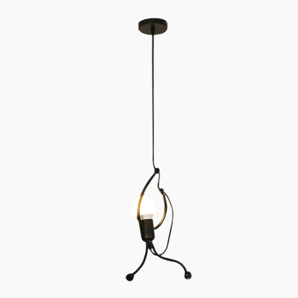 Plafonnier suspendu LED vintage en forme de bonhomme