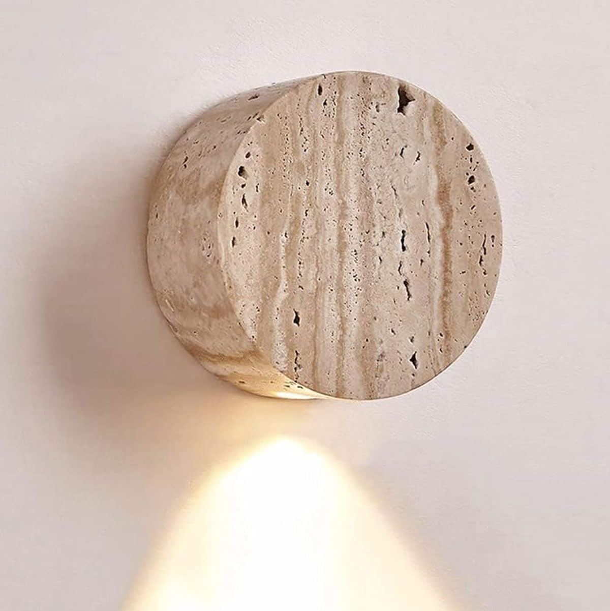 Applique murale ronde design Wabi sabi en pierre – Image 7
