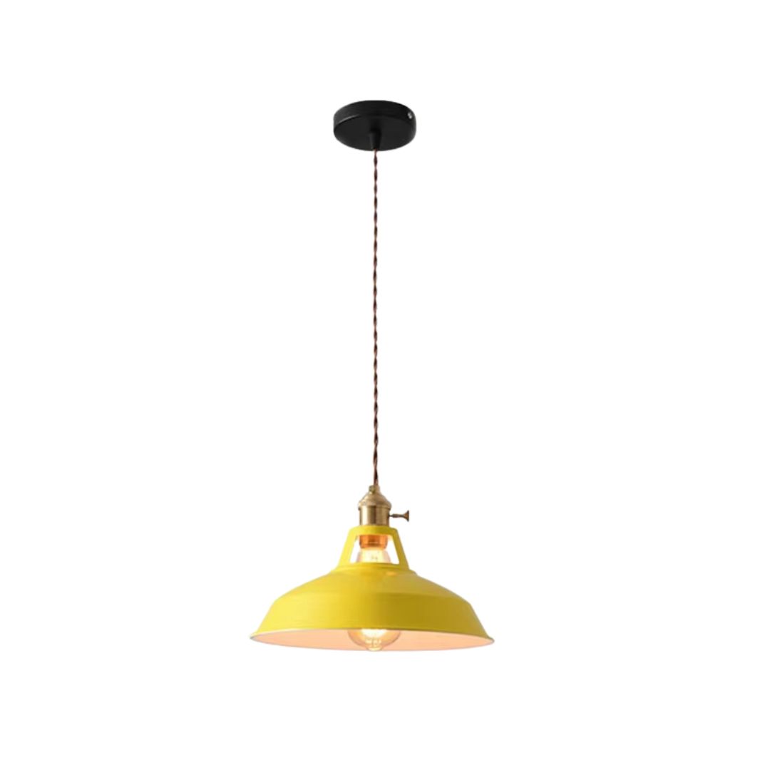 Suspension en fer coloré design vintage – Image 7