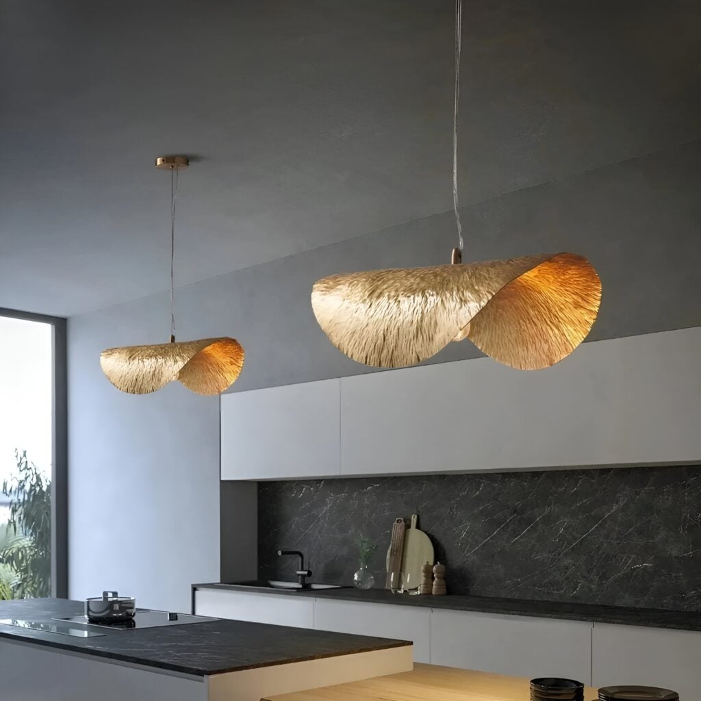 suspension cuivre doree