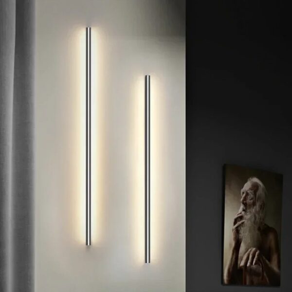 Applique Murale Tête de Lit LED Noire