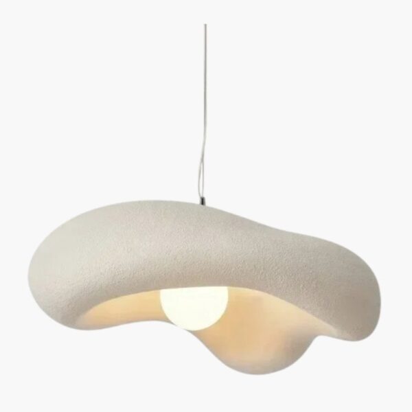 Lustre suspendu Japandi en résine