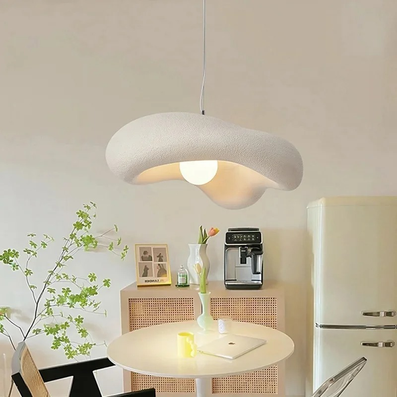 Lustre suspendu Japandi en résine
