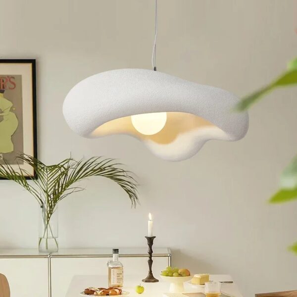 Lustre suspendu Japandi en résine